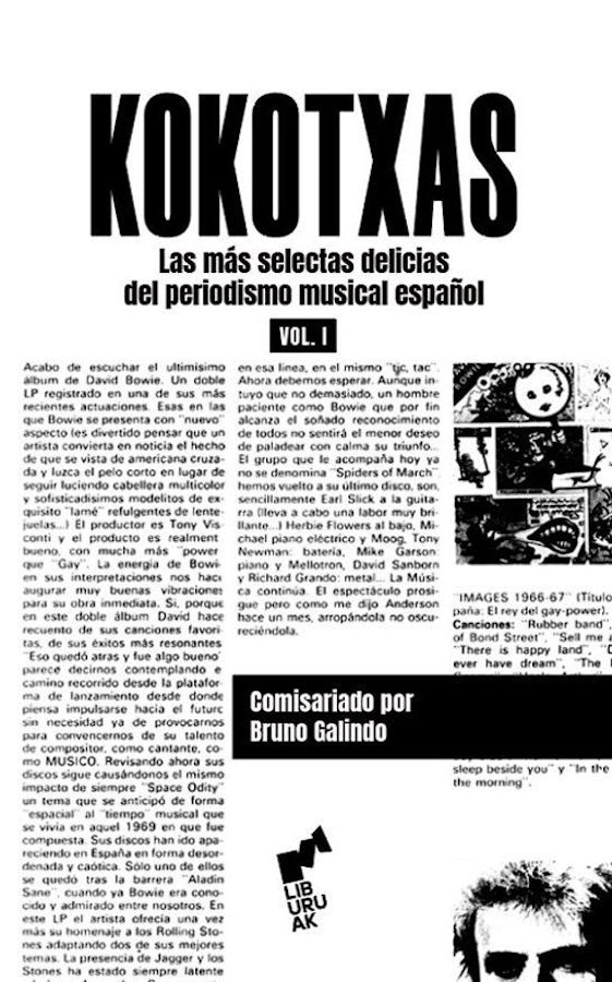 Kokotxas. Las más selectas delicias del periodismo musical español Vol. I (Bruno Galindo)