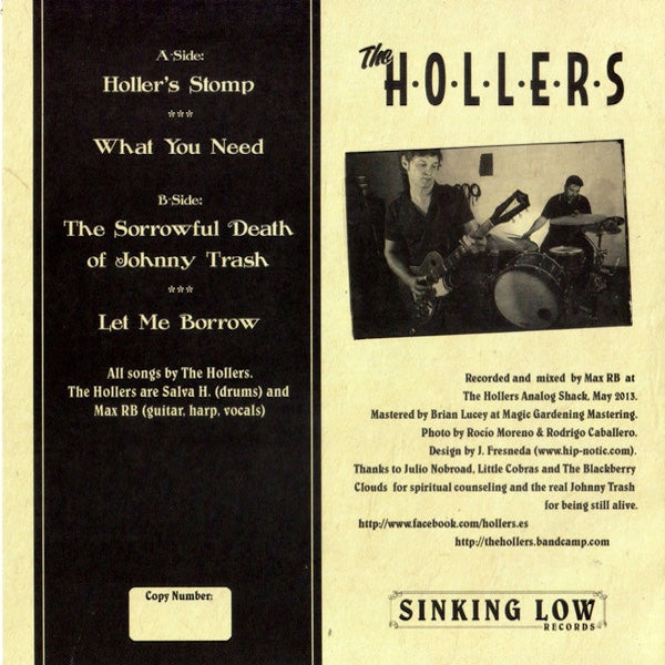 THE HOLLERS Holler's Stomp  (7")