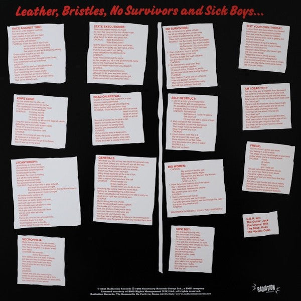 CHARGED G.B.H. Leather, Bristles, No Survivors And Sick Boys... (LP)