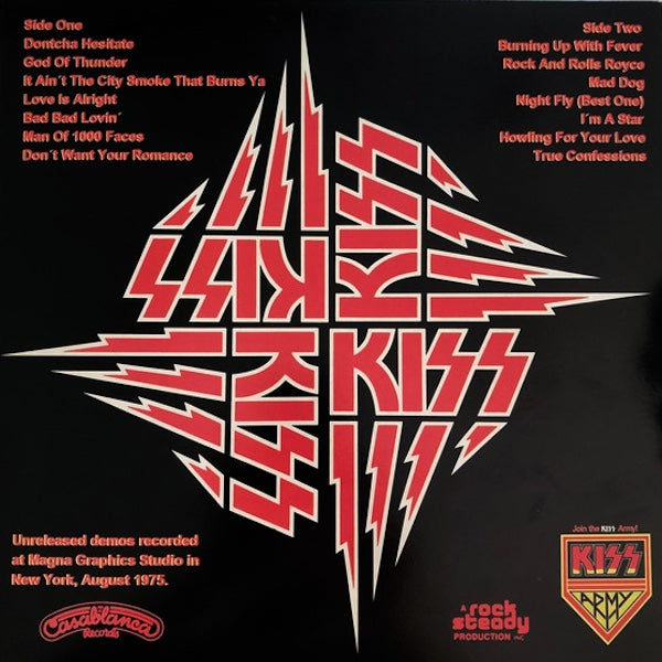 KISS First I Drink And Then I Smoke: The Unreleased 1975 Magna Graphics Studio Demos (LP)