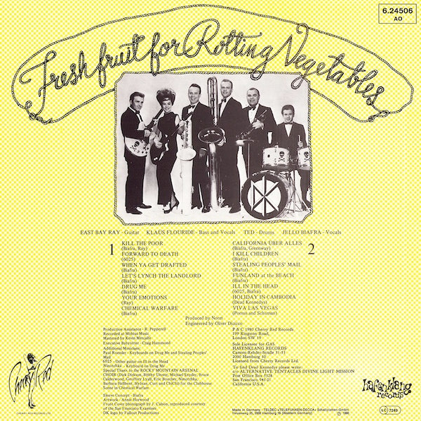 DEAD KENNEDYS Fresh Fruit For Rotting Vegetables (LP)