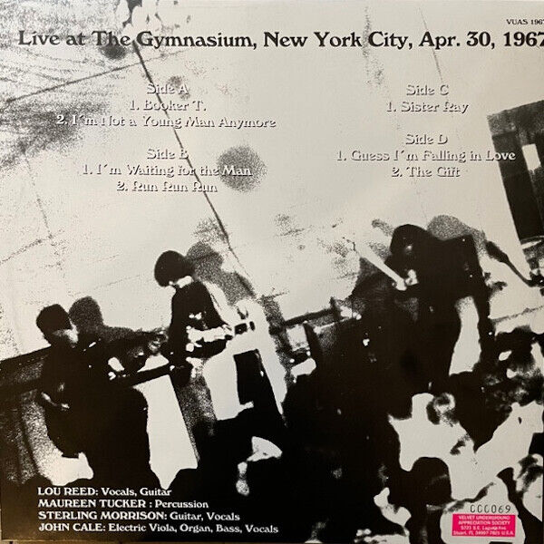 THE VELVET UNDERGROUND Live At The Gymnasium, New York City, Apr. 30, 1967 (2xLP)