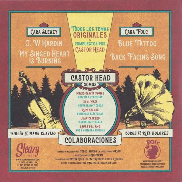 CASTOR HEAD Hi-Fi Record - Four Songs / One Bundle (7")