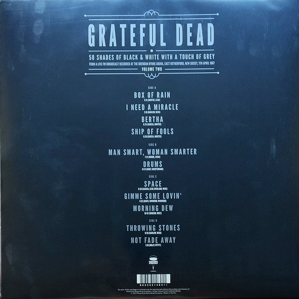 THE GRATEFUL DEAD 50 Shades of Black & White With A Touch of Grey Volume Two (2xLP)