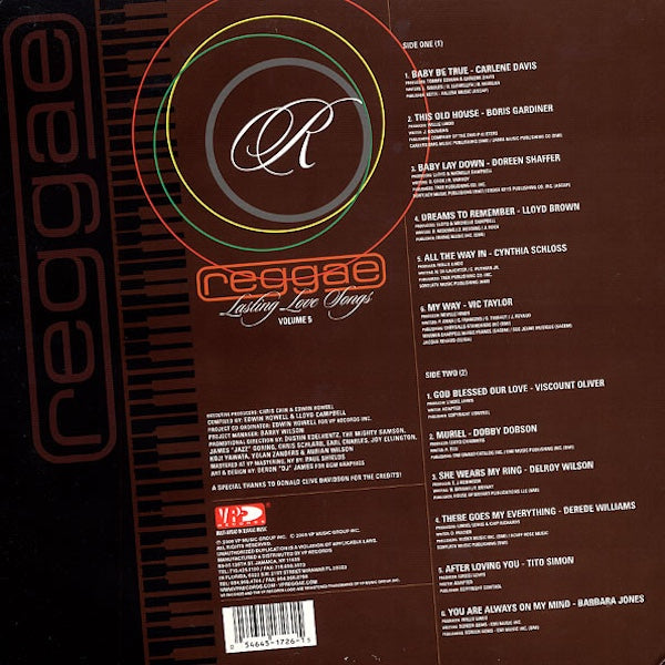 VARIOS Reggae Lasting Love Songs Volume 5 (LP)