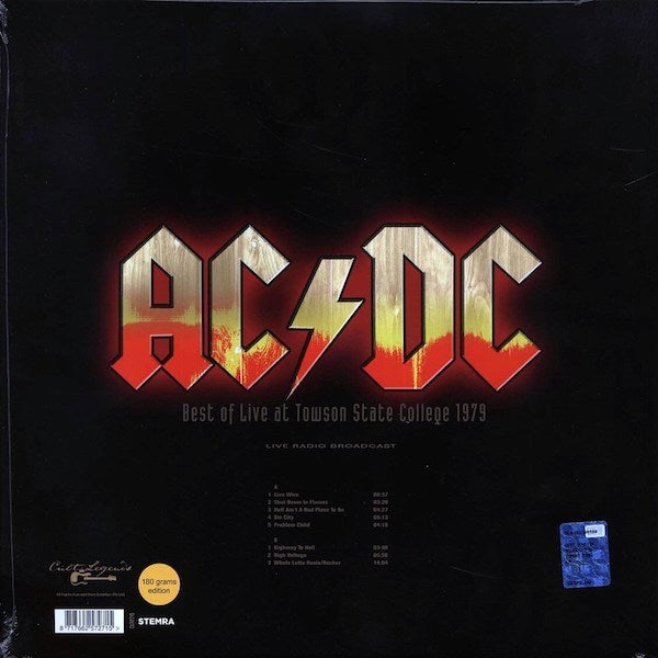 AC/DC Best Of Live At Towson State College 1979 (LP)