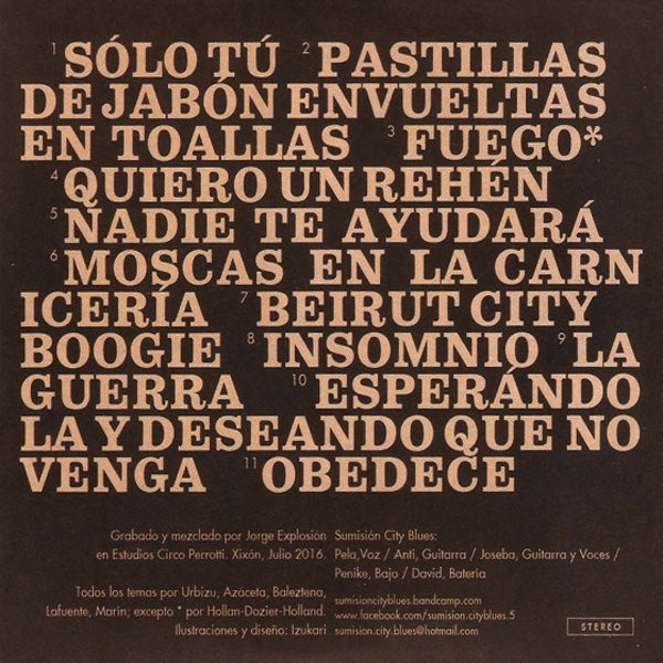 SUMISION CITY BLUES Hay un Plan Trazado Desde Arriba que Se Llama Sumisión City Blues (CD)