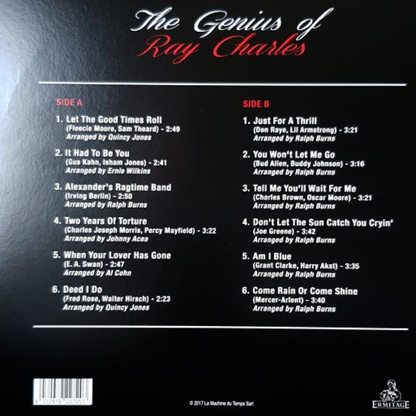 RAY CHARLES The Genius Of Ray Charles (LP)