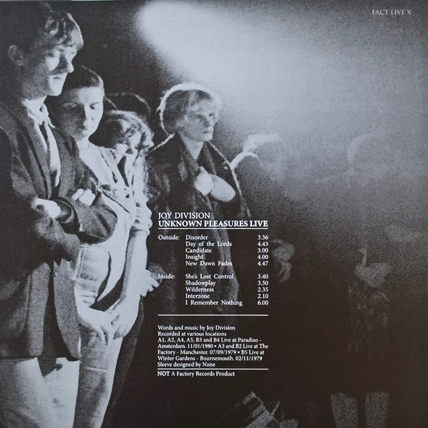 JOY DIVISION Unknown Pleasures Live (LP)