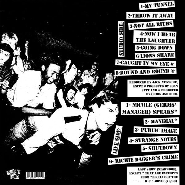GERMS What We Do Is Bootleg! (LP)