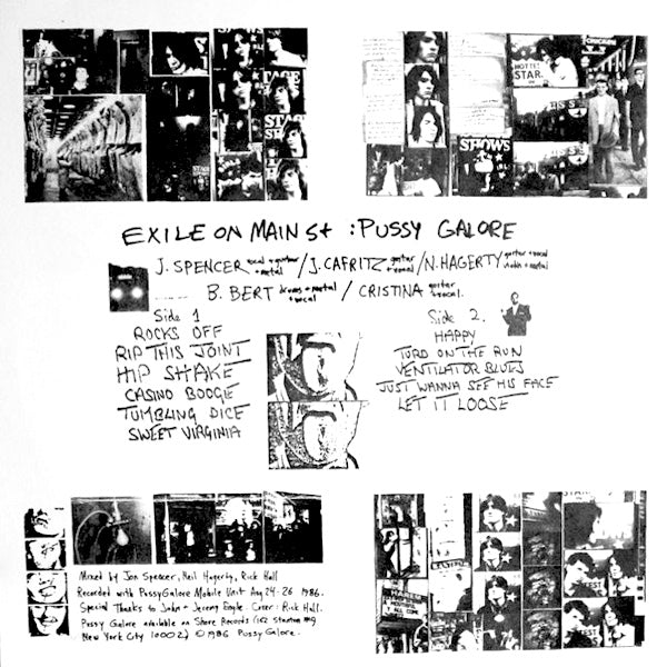 PUSSY GALORE Exile On Main St (LP)