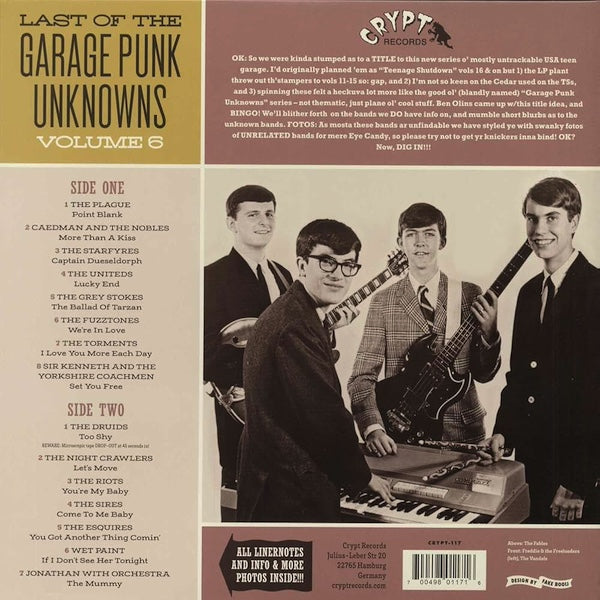 VARIOS Last Of The Garage Punk Unknowns Volume 6 (LP)