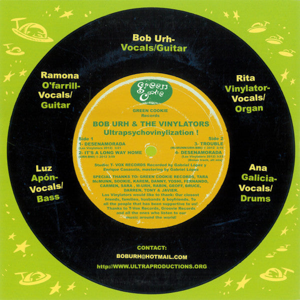 BOB URH AND THE VINYLATORS Ultrapsychovinylization! (7")