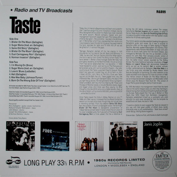 TASTE Radio And TV Broadcasts (LP)