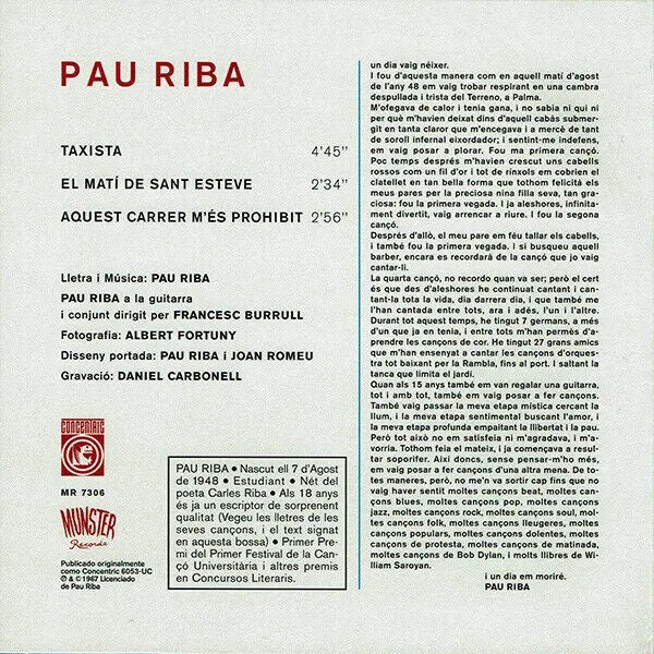 PAU RIBA Taxista! (7"