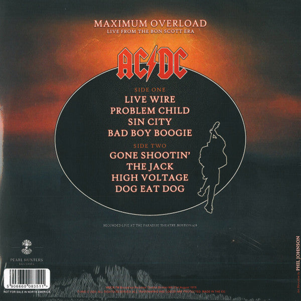 AC/DC Maximum Overload (Live From The Bon Scott Era) (LP)