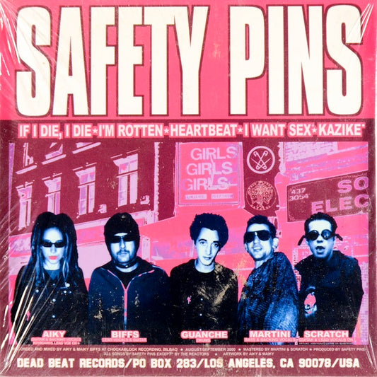 SAFETY PINS / THE HELLBENDERS Split (LP)