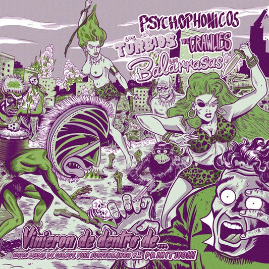 VARIOS Vinieron De Dentro De...Cuatro Bandas De Garage Punk Subterráneo Y...Primitivo!!! (LP)