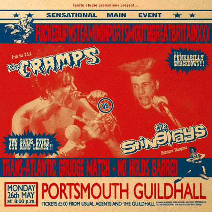 THE CRAMPS Vs THE STING-RAYS Fuckedupnsteamininportsmouthgreatbritainxxx (LP)