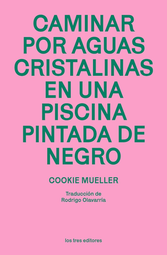 Caminar por aguas cristalinas en una piscina pintada de negro (Cookie Mueller)