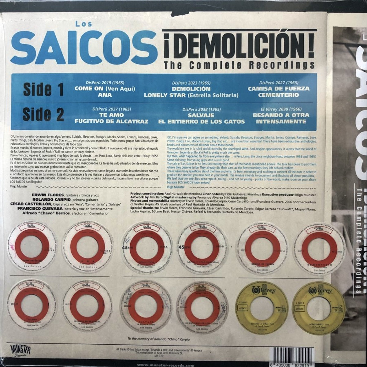 LOS SAICOS ¡Demolición! The Complete Recording (LP)