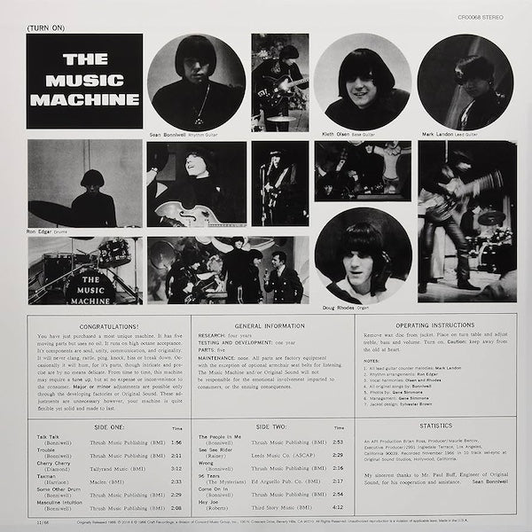 THE MUSIC MACHINE (Turn On) The Music Machine (LP)