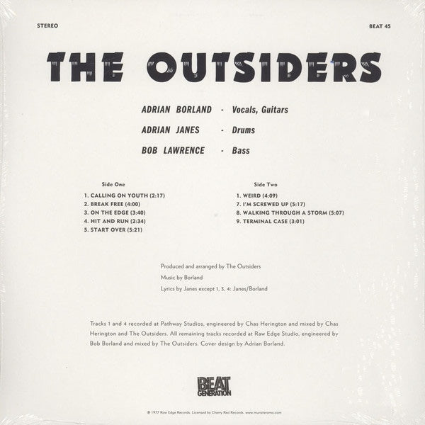 THE OUTSIDERS Calling On Youth (LP)