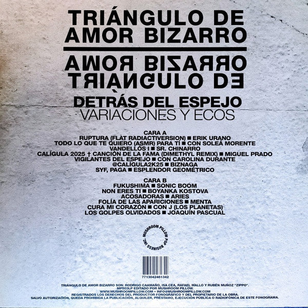 TRIANGULO DE AMOR BIZARRO Detrás Del Espejo. Variaciones Y Ecos (LP)