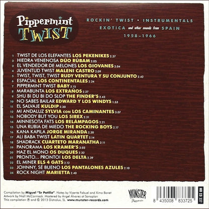 VARIOS Pippermint Twist (Rockin' Twist - Instrumentals - Exotica And Other Sound From Spain 1958-1966) (CD)