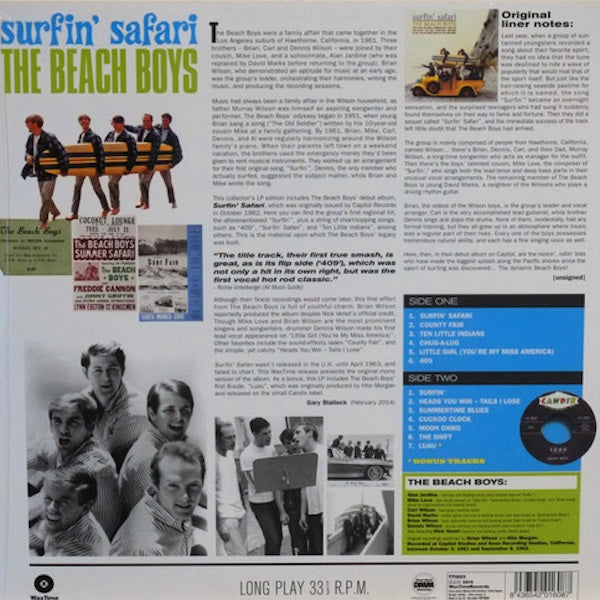 THE BEACH BOYS Surfin' Safari (LP)