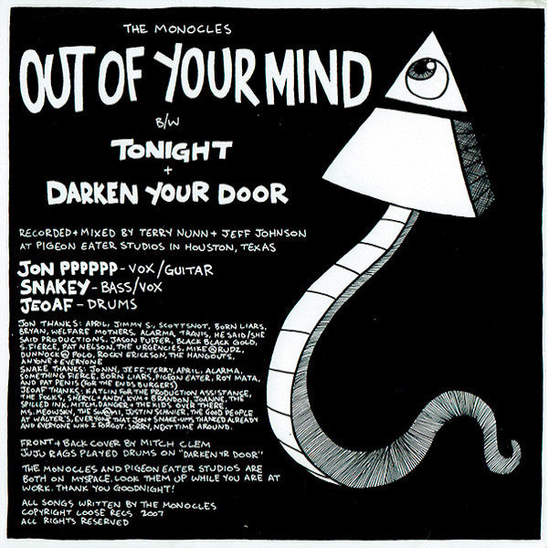 THE MONOCLES Out Of Your Mind (7")