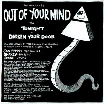 THE MONOCLES Out Of Your Mind (7")