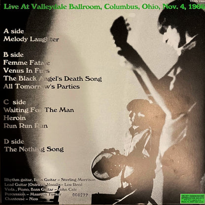 THE VELVET UNDERGROUND Live At Valleydale Ballroom, Columbus, Ohio, Nov. 4, 1966 (2xLP)