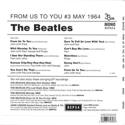 THE BEATLES From Us To You #3 May 1964 (7")