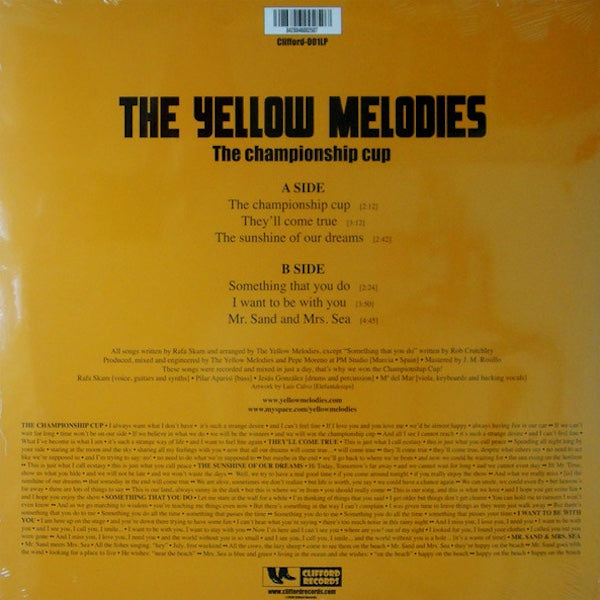 THE YELLOW MELODIES The Championship Cup (10"