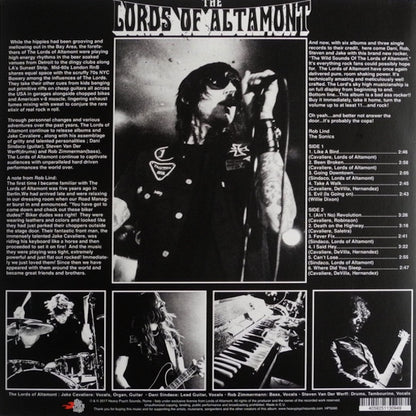 THE LORDS OF ALTAMONT The Wild Sounds Of The Lords Of Altamont (LP)