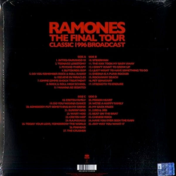 RAMONES The Final Tour - Classic 1996 Broadcast (2xLP)