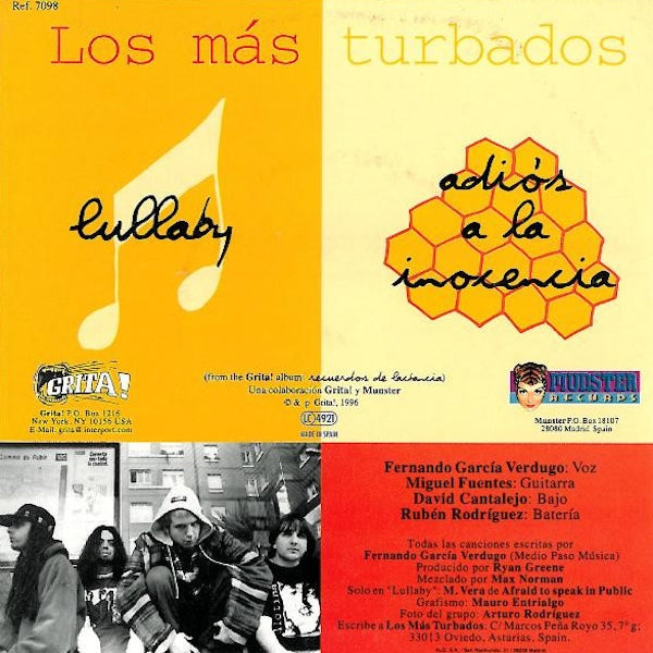 LOS MAS TURBADOS Lullaby (7")