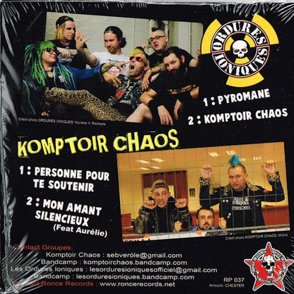 KOMPTOIR CHAOS Vs ORDURES IONIQUES Complètement (7")