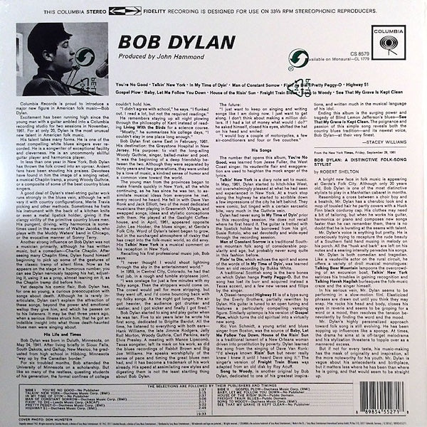 BOB DYLAN Bob Dylan (LP)