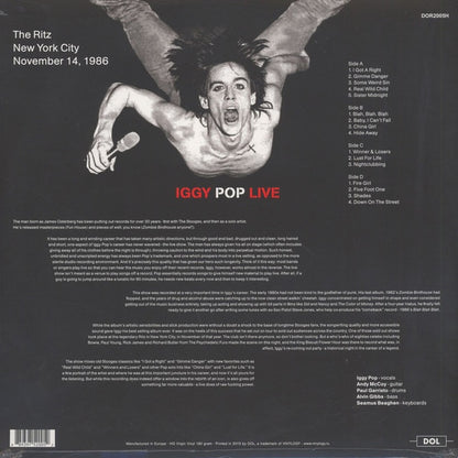 IGGY POP Live At The Ritz In New York City 1986 (2xLP)