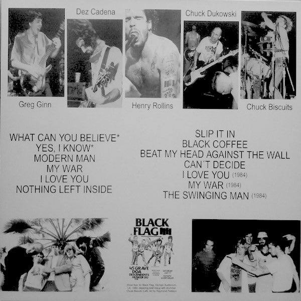 BLACK FLAG Pre-"My War" Demos 1982 (LP)