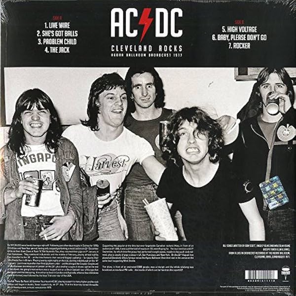 AC/DC Cleveland Rocks - Agora Ballroom Broadcast 1977 (LP)