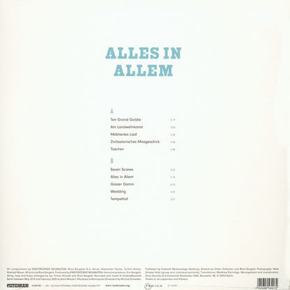 EINSTURZENDE NEUBAUTEN Alles In Allem (LP)