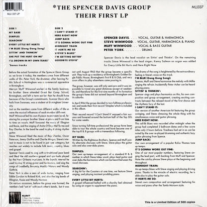 THE SPENCER DAVIS GROUP Their First LP (LP)