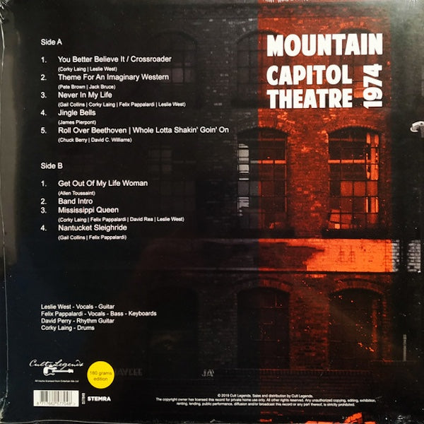 MOUNTAIN Capitol Theatre 1974 (LP)