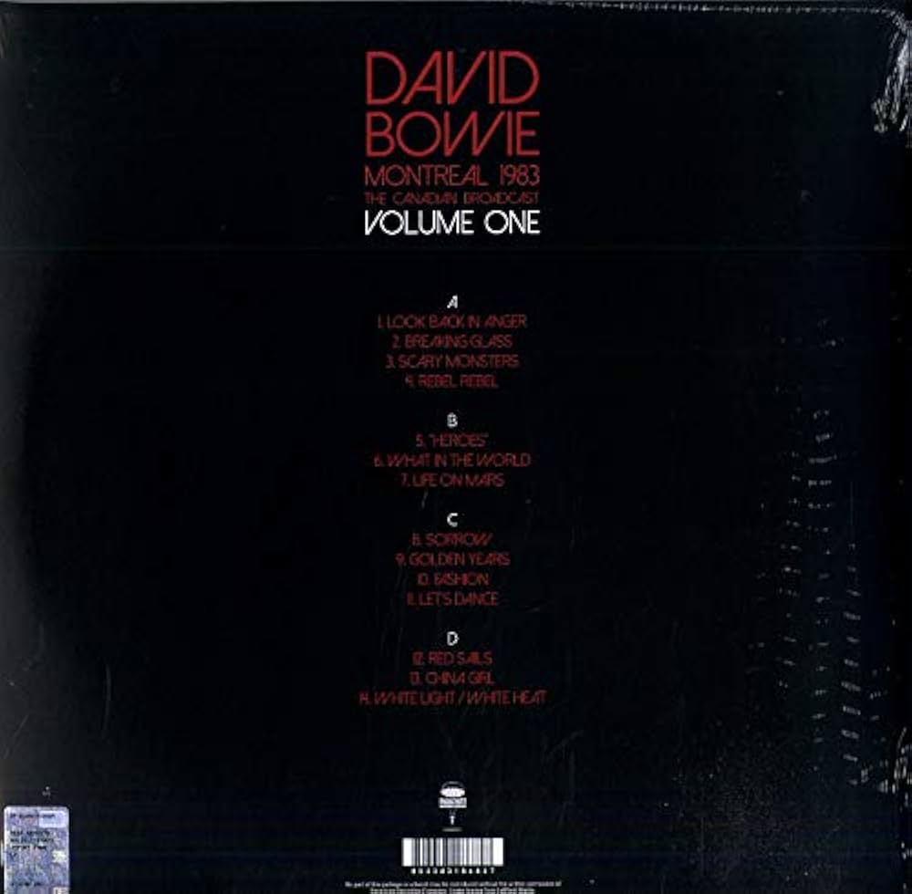 DAVID BOWIE Montreal 1983 - The Canadian Broadcast Volume One (2xLP)