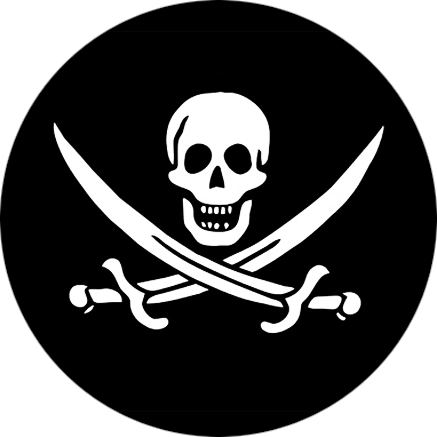 Chapa Calavera Pirata