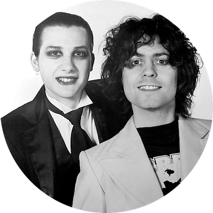 Imán Dave Vanian & Marc Bolan