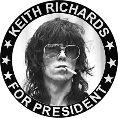 Chapa Keith Richards For President